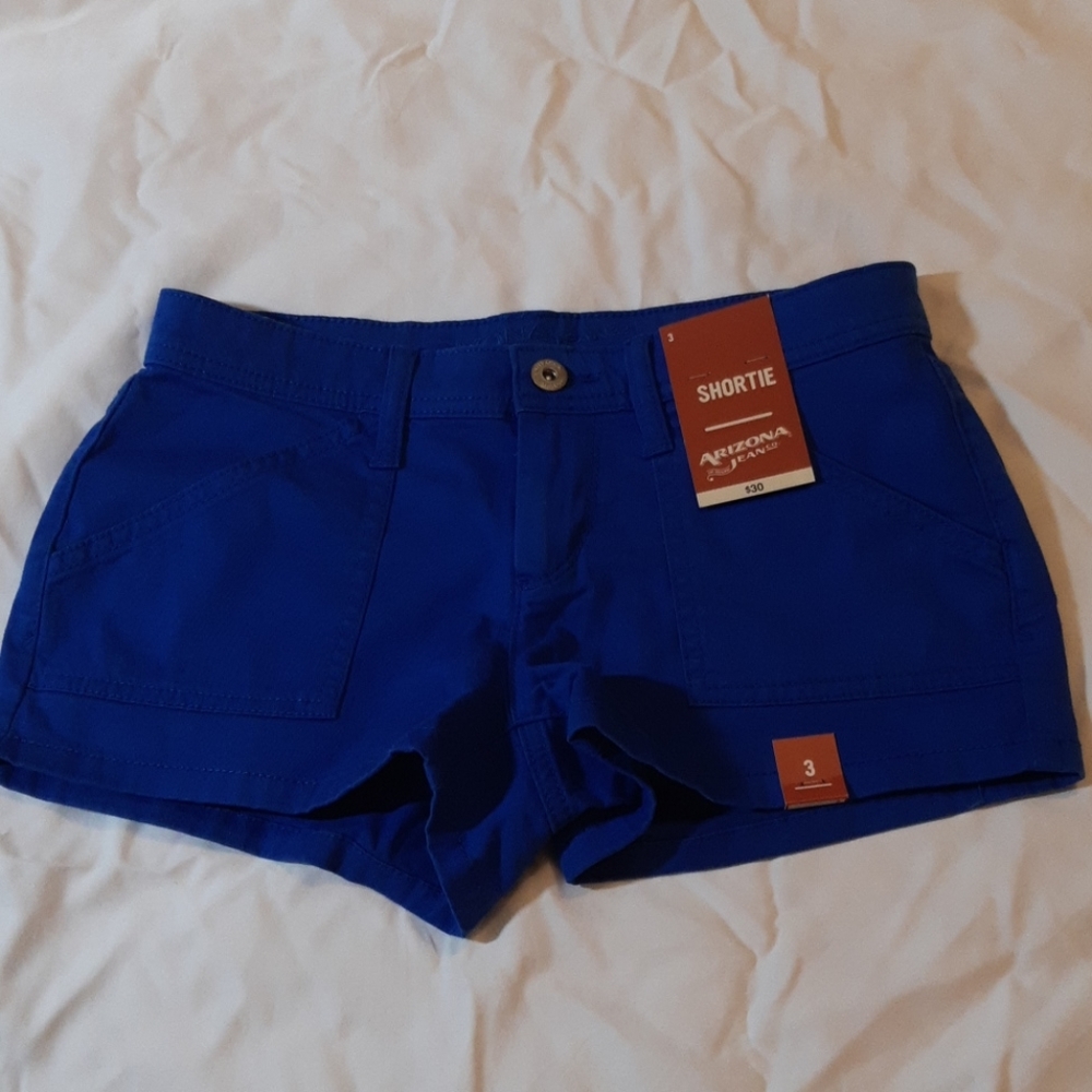 NWT Arizona Blue Shortie Shorts